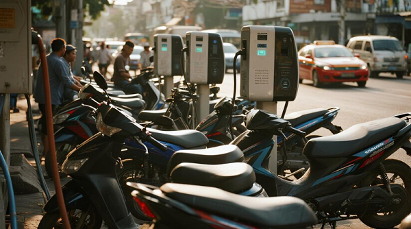 东南亚市场、电动摩托车、充电桩、需求激增 东南亚市场、电动摩托车、充电桩、需求激增