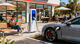 充电站附近通常有哪些配套设施？