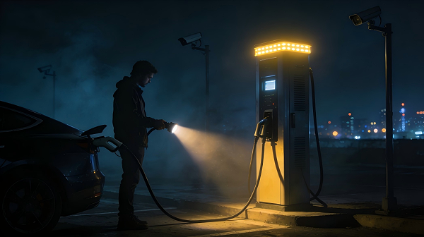 夜间充电站,照明不足,安全操作,车主安全措施,运营管理,照明改善-01-20_112321_857