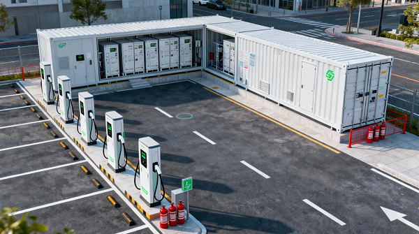 非标准化挑战,场地限制,电力容量限制,消防安全限制,智能有序充电,储能系统,消防措施