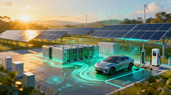 微电网,光储充场站,能源自洽,智能调度,光伏发电,储能系统,充电桩,并网离网切换,分布式能源网络