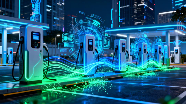 智能充电桩、AI 负载均衡算法优化、机器学习、负载均衡、动态调整充电功率