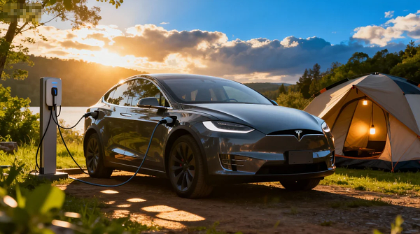 露营，扫码充电，充电桩，微鹏充电，放电