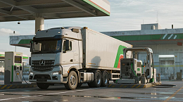 物流园区电动重卡换电与充电方案对比