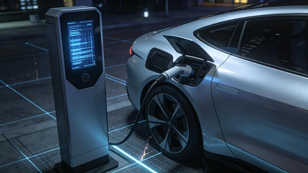 自动驾驶汽车,充电桩,自动对接充电,高精度定位,传感器,机械臂,无线充电,通信技术,智慧城市-02-04_174905_713