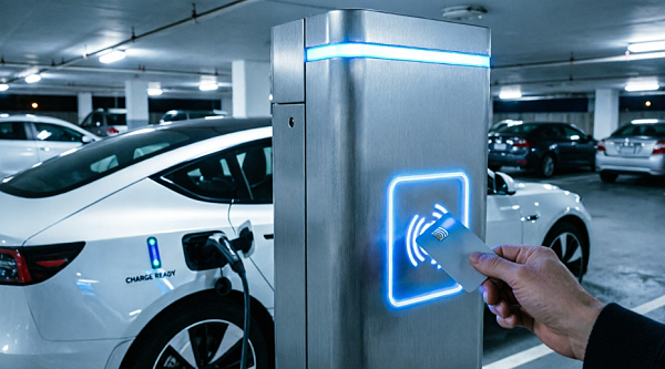 充电桩,RFID感应区,射频识别,身份识别,充电控制,支付,会员服务,便捷性,安全性-03-13_100536_505