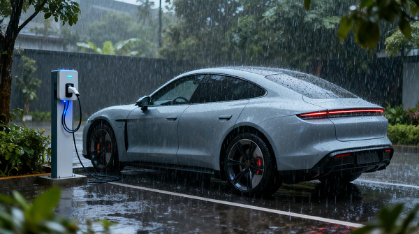 下雨天户外充电 防水设计、IP等级