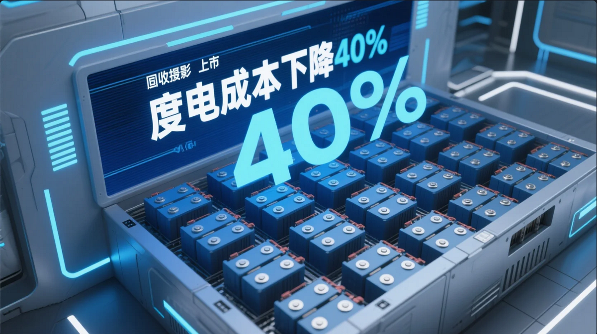 《退役电池储能系统上市：度电成本下降40%》