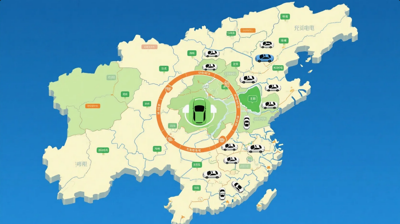 《长三角地区充电桩利用率地图：服务半径与车辆密度关联分析》