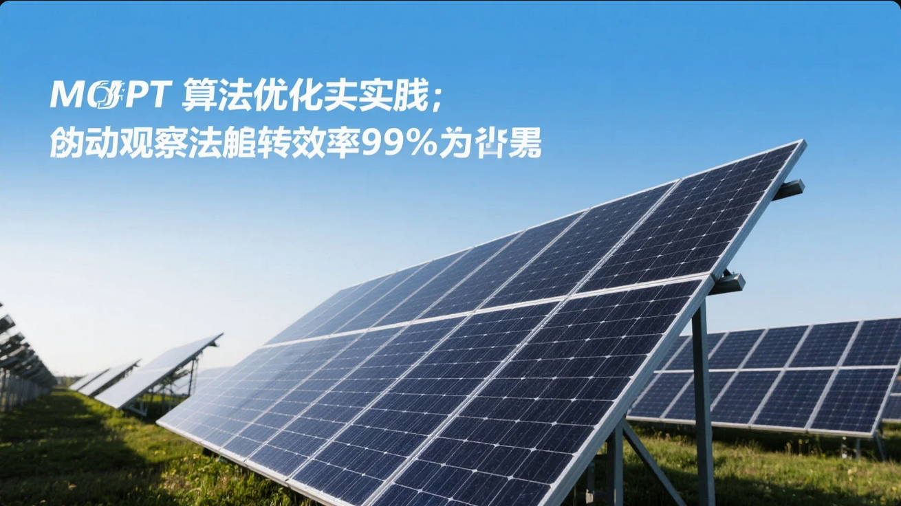 《<i style='color:red'>mppt算法</i>优化实践:扰动观察法追踪效率99.2%实现》 《<i style='color:red'>mppt算法</i>优化实践:扰动观察法追踪效率99.2%实现》