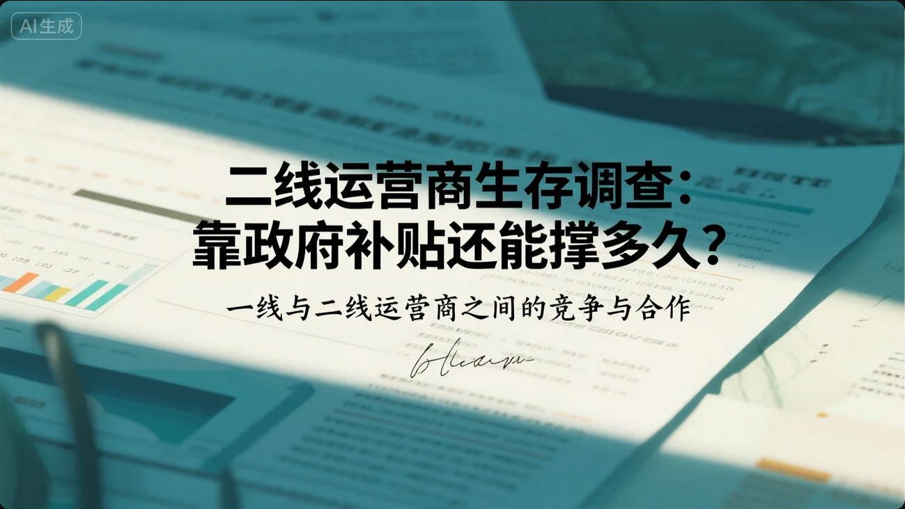 《二线<i style='color:red'>运营商生存</i>调查:靠政府补贴还能撑多久?》 《二线<i style='color:red'>运营商生存</i>调查:靠政府补贴还能撑多久?》