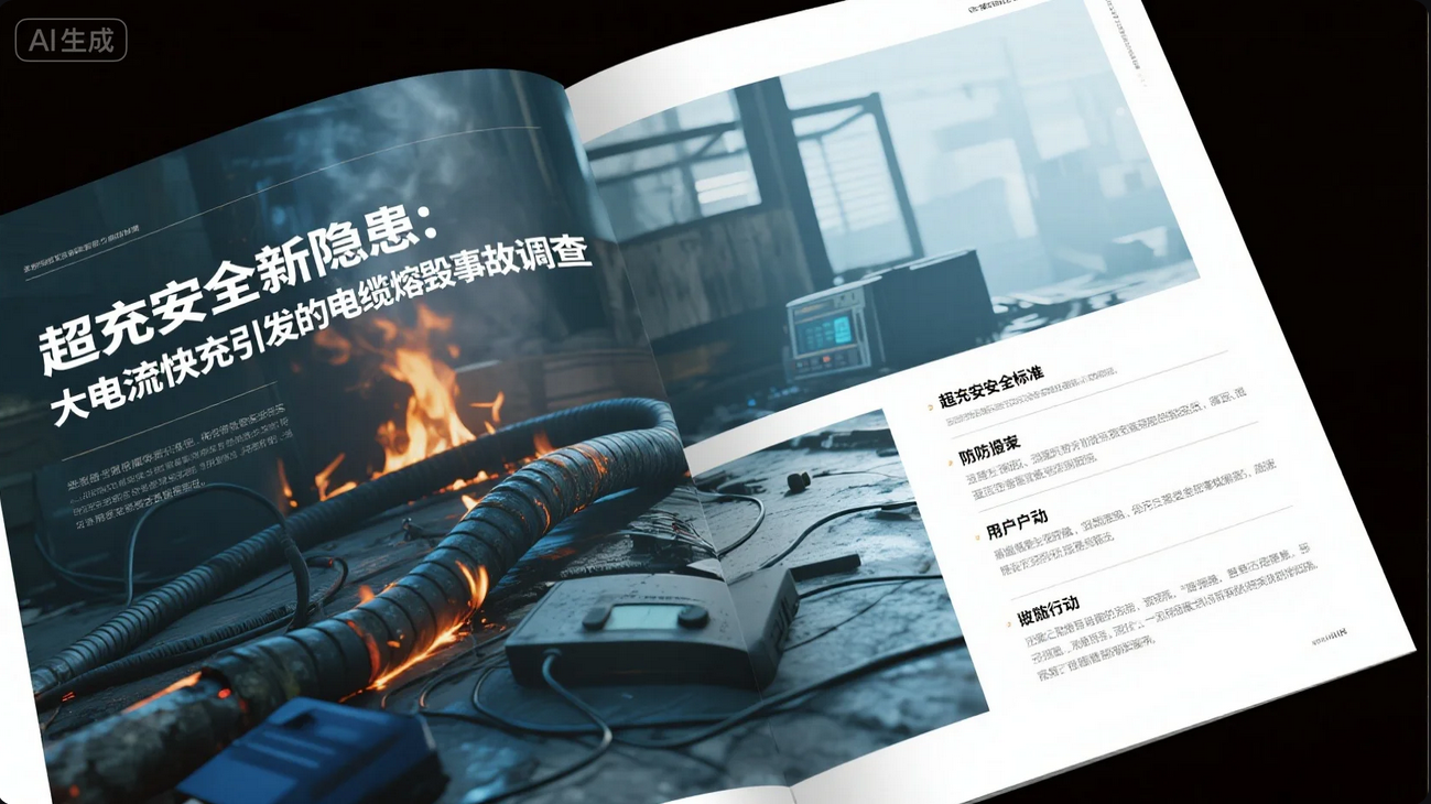 《超充安全新隐患：大电流快充引发的电缆熔毁事故调查》