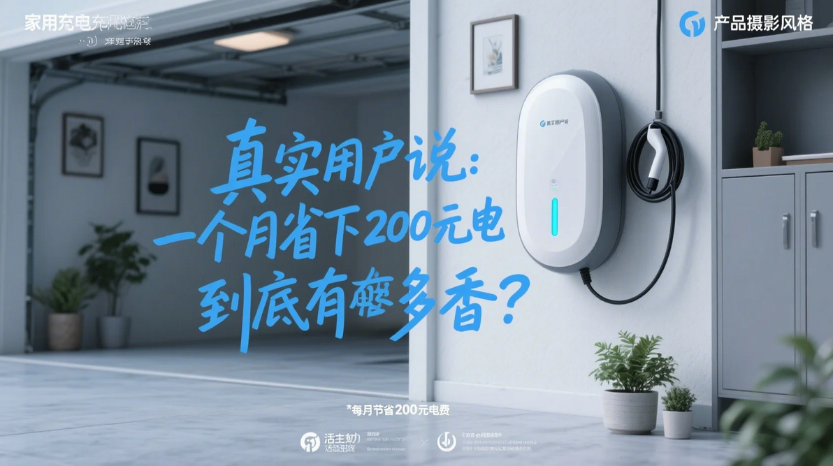 《真实用户说：家用充电桩一个月省下200元电费，到底有多香？》