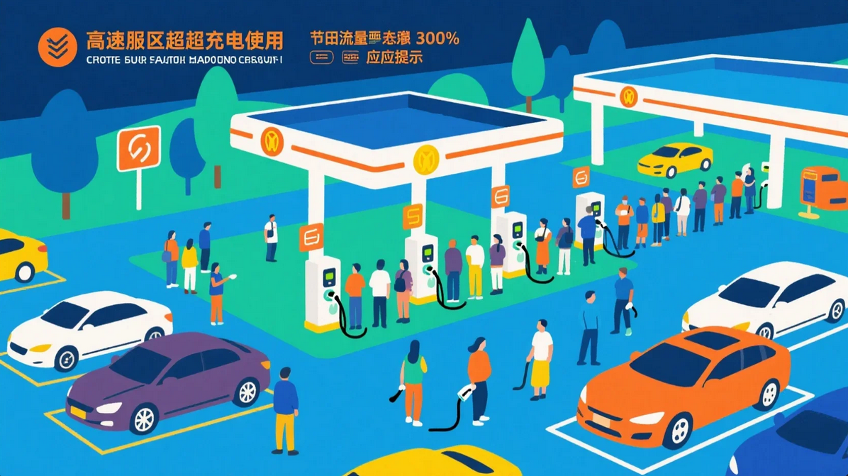 《高速服务区超充站使用画像:节假日流量暴增300%的应对启示》 《高速服务区超充站使用画像:节假日流量暴增300%的应对启示》