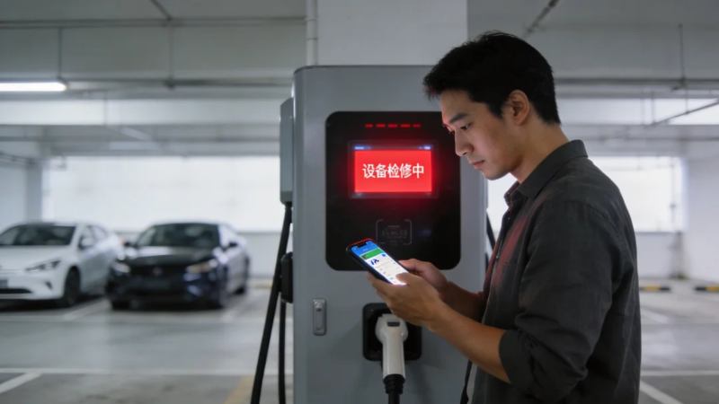 充电桩,扫码,设备检修中,处理办法,客服联系,充电站