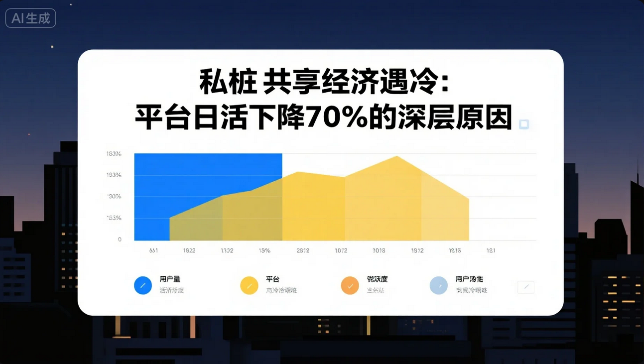 《私桩共享经济遇冷：平台日活下降70%的深层原因》