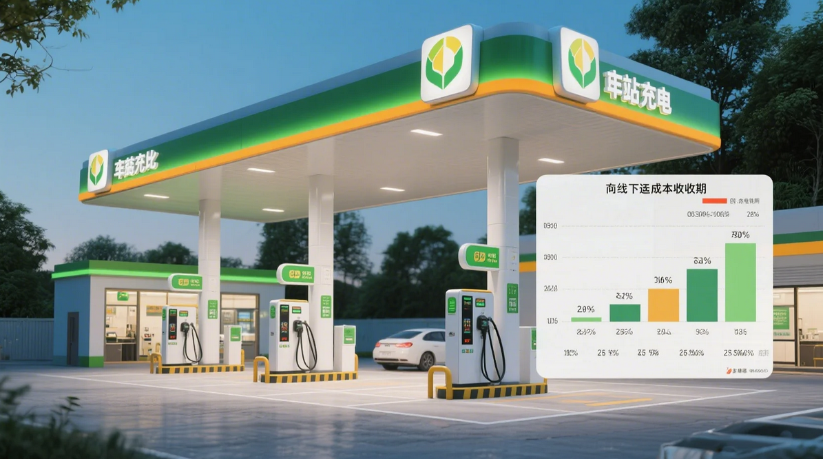 《加油站转型充电站效益对比：存量设施改造成本回收期测算》