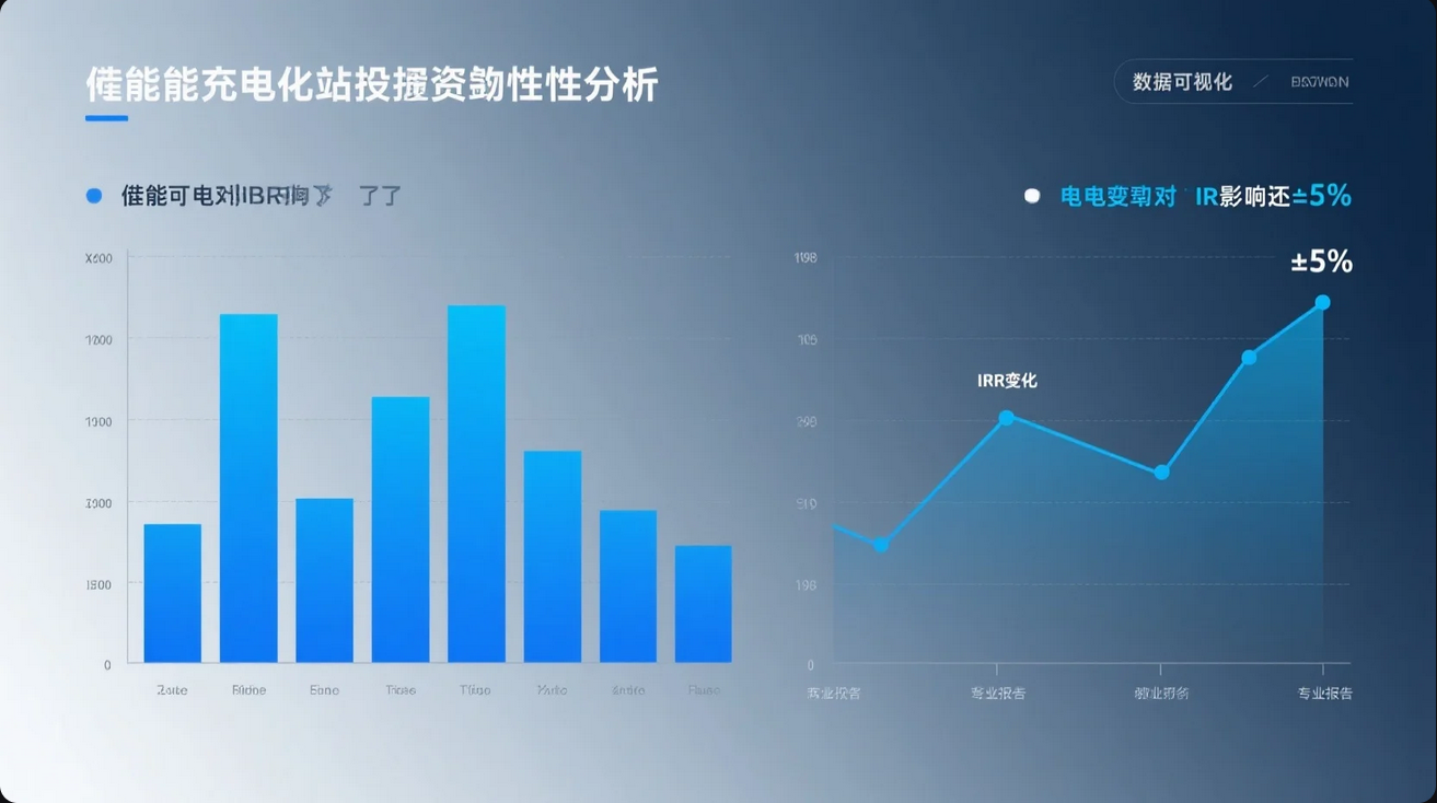 《储能型充电站投资敏感性分析：电价波动对IRR影响达±5%》