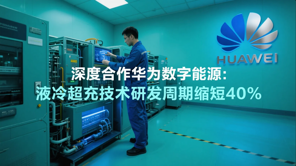 《深度合作华为数字能源：液冷超充技术研发周期缩短40%》